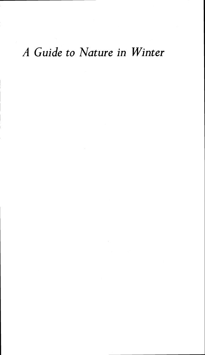 A Guide to Nature in Winter by Donald W. Stokes