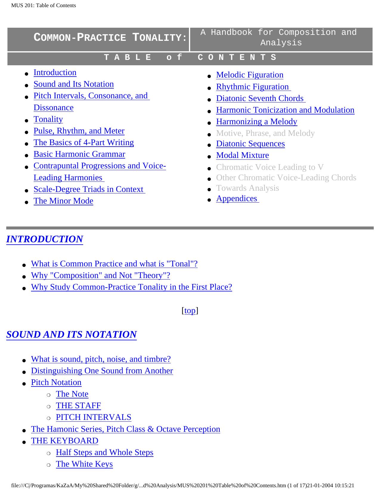 A Handbook for Composition and Analysis by Sax Music