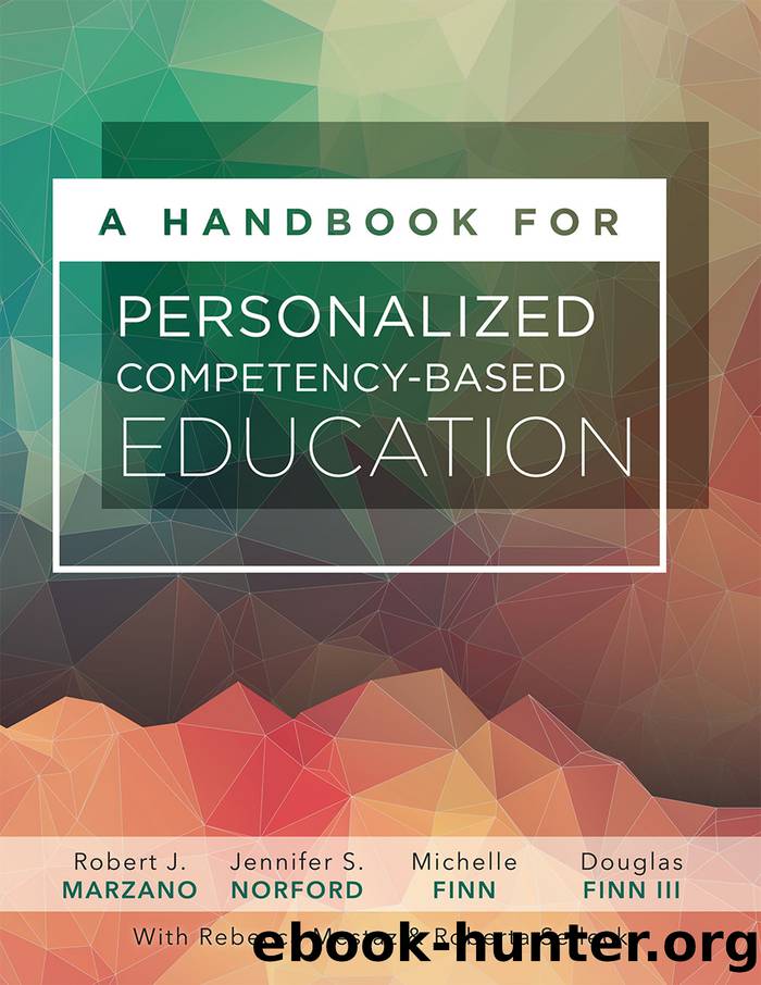 A Handbook for Personalized Competency-Based Education by Marzano Robert J.;Norford Jennifer S.;Finn Michelle;Finn III Douglas;
