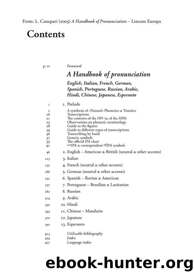A Handbook of Pronu by Unknown