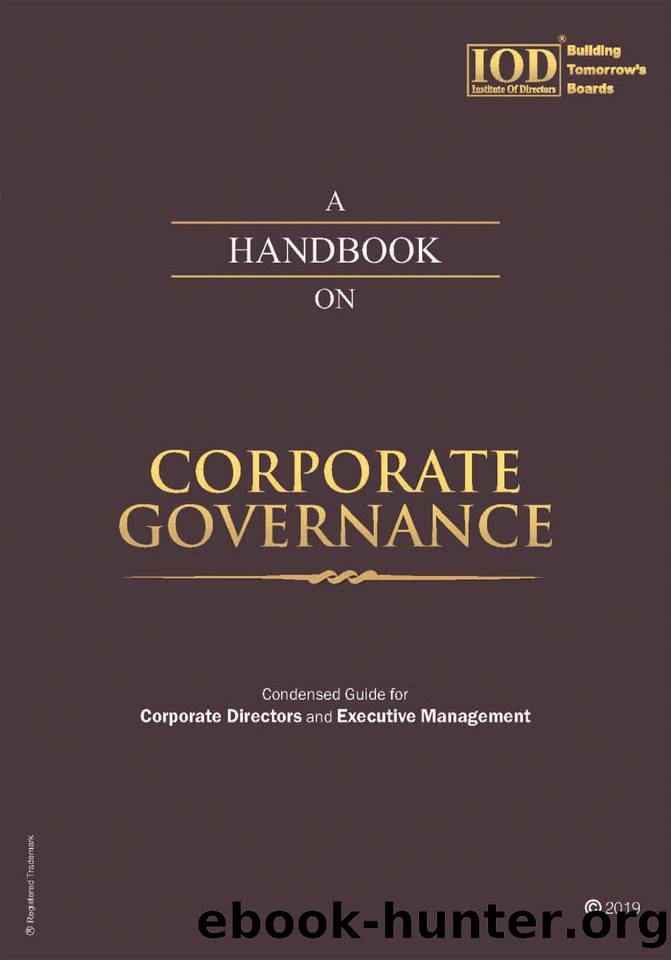 A Handbook on Corporate Governance: Condensed guide for corporate directors and Executive management by Institute of Directors