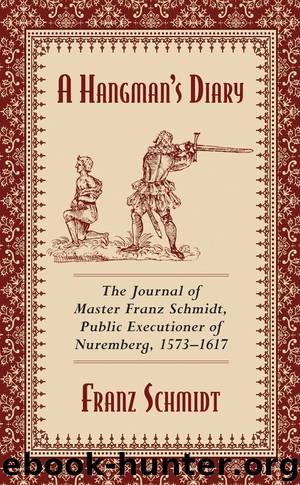 A Hangman's Diary by Franz Schmidt