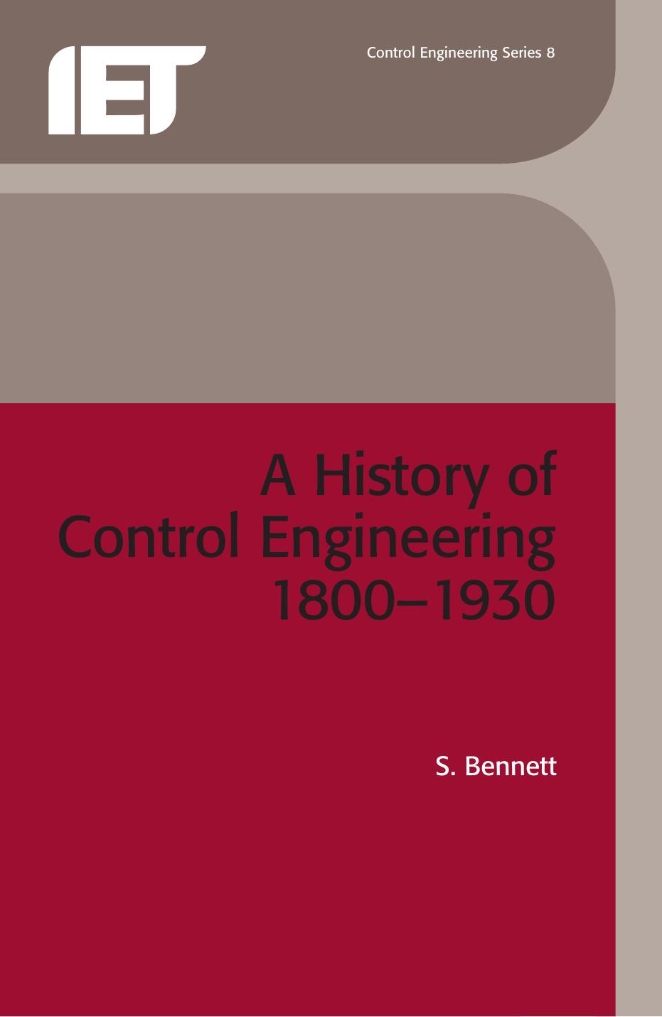 A History of Control Engineering 1800-1930 by S. Bennett