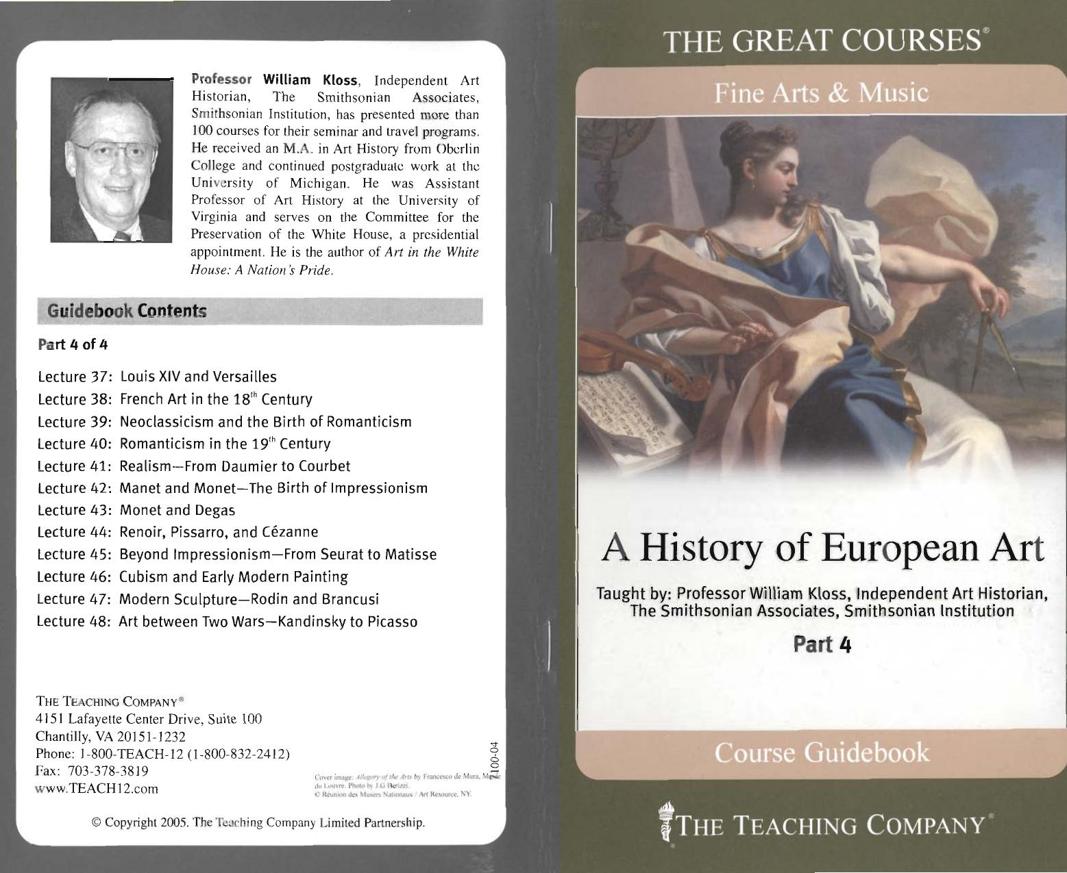 A History of European Art Part IV by Unknown