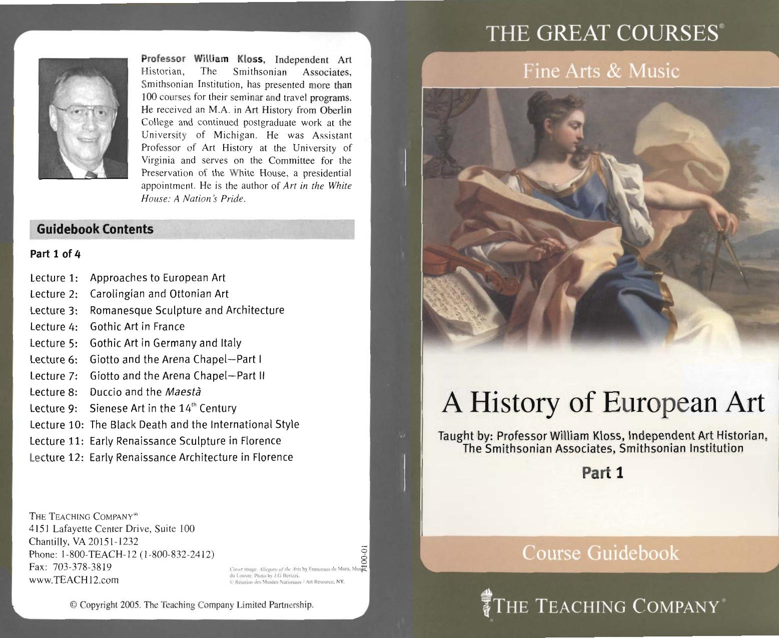 A History of European Art, Part I by Unknown