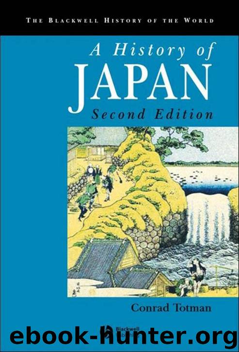 A History of Japan by Totman Conrad
