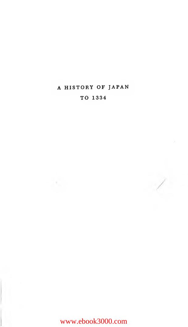 A History of Japan to 1334 by Unknow