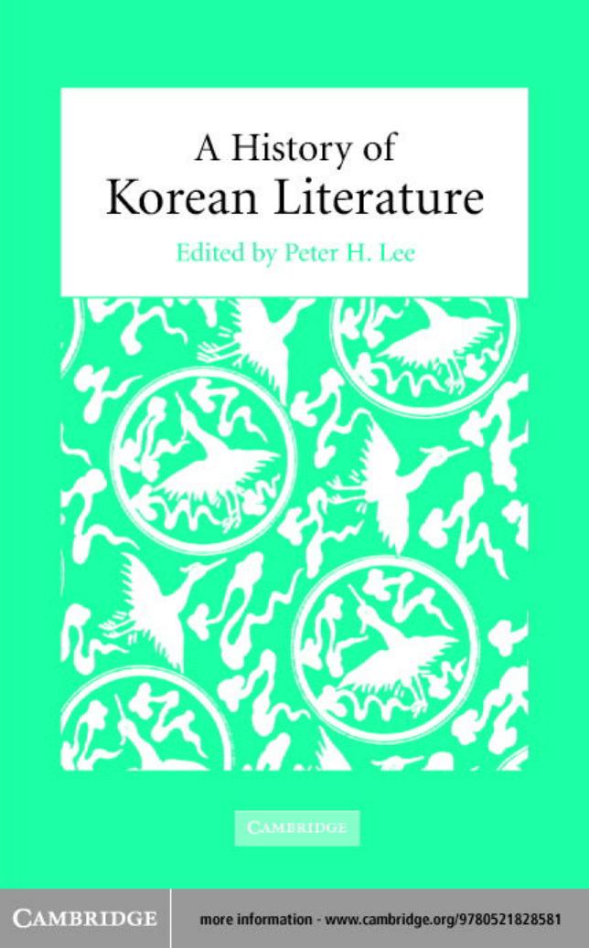 A History of Korean Literature by Unknow