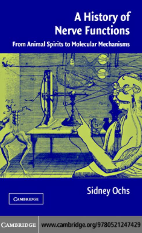 A History of Nerve Functions: From Animal Spirits to Molecular Mechanisms by Sidney Ochs