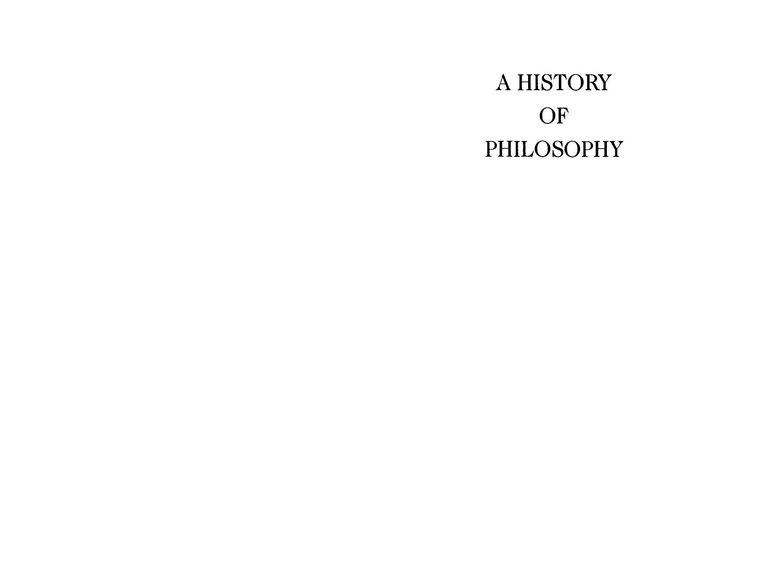 A History of Philosophy 7 by Unknown
