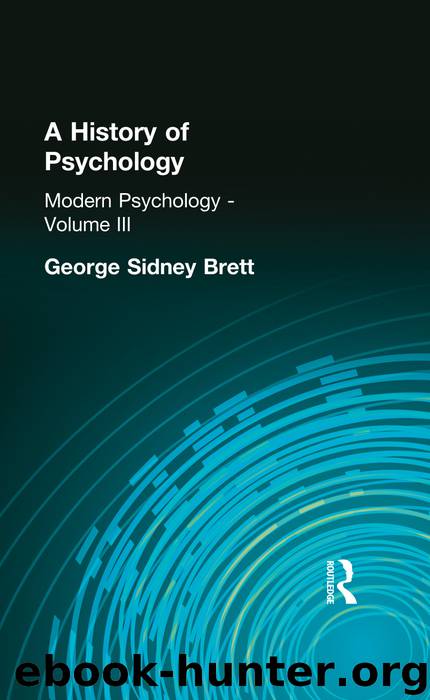 A History of Psychology by Brett George Sidney