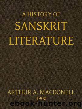A History of Sanskrit Literature by Arthur Anthony Macdonell