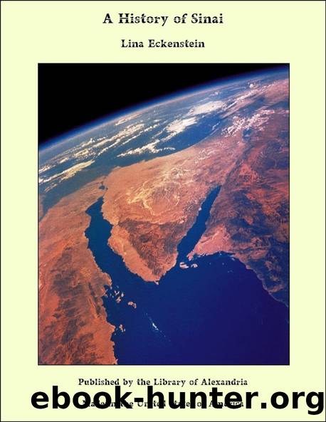 A History of Sinai by Lina Eckenstein