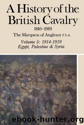A History of the British Cavalry 1816 to 1919 by The Marquess of Anglesey