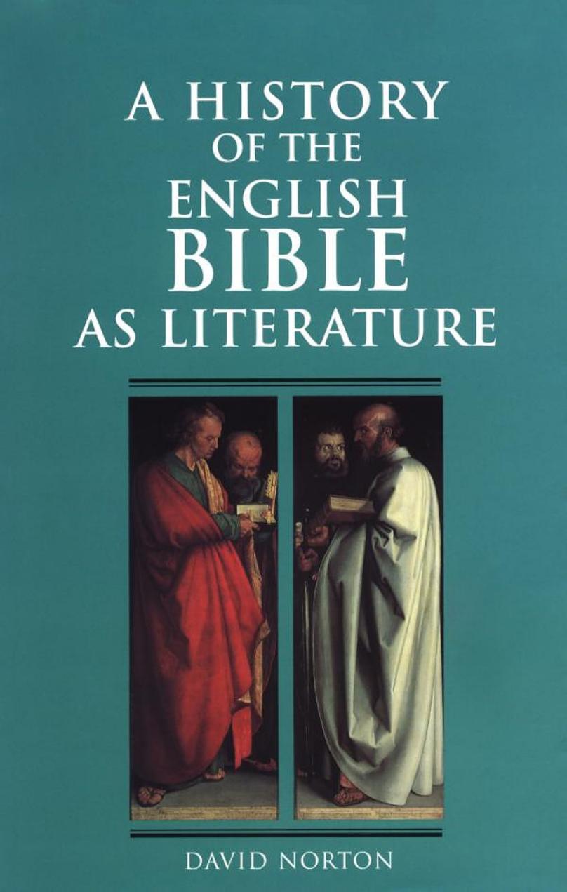 A History of the English Bible as Literature by David Norton