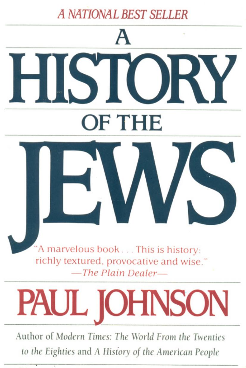 A History of the Jews by Paul M. Johnson