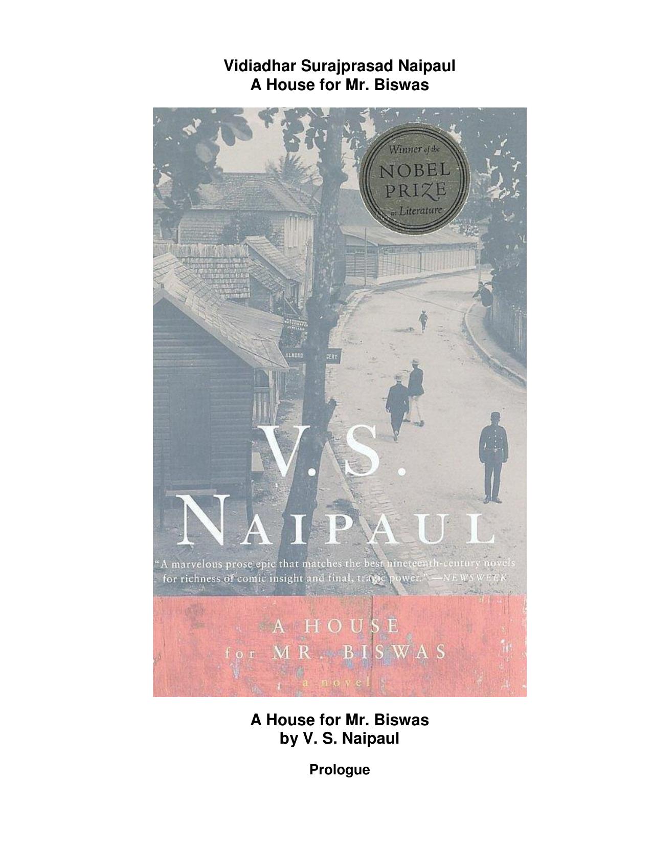 A House for Mr. Biswas by V.S. Naipaul