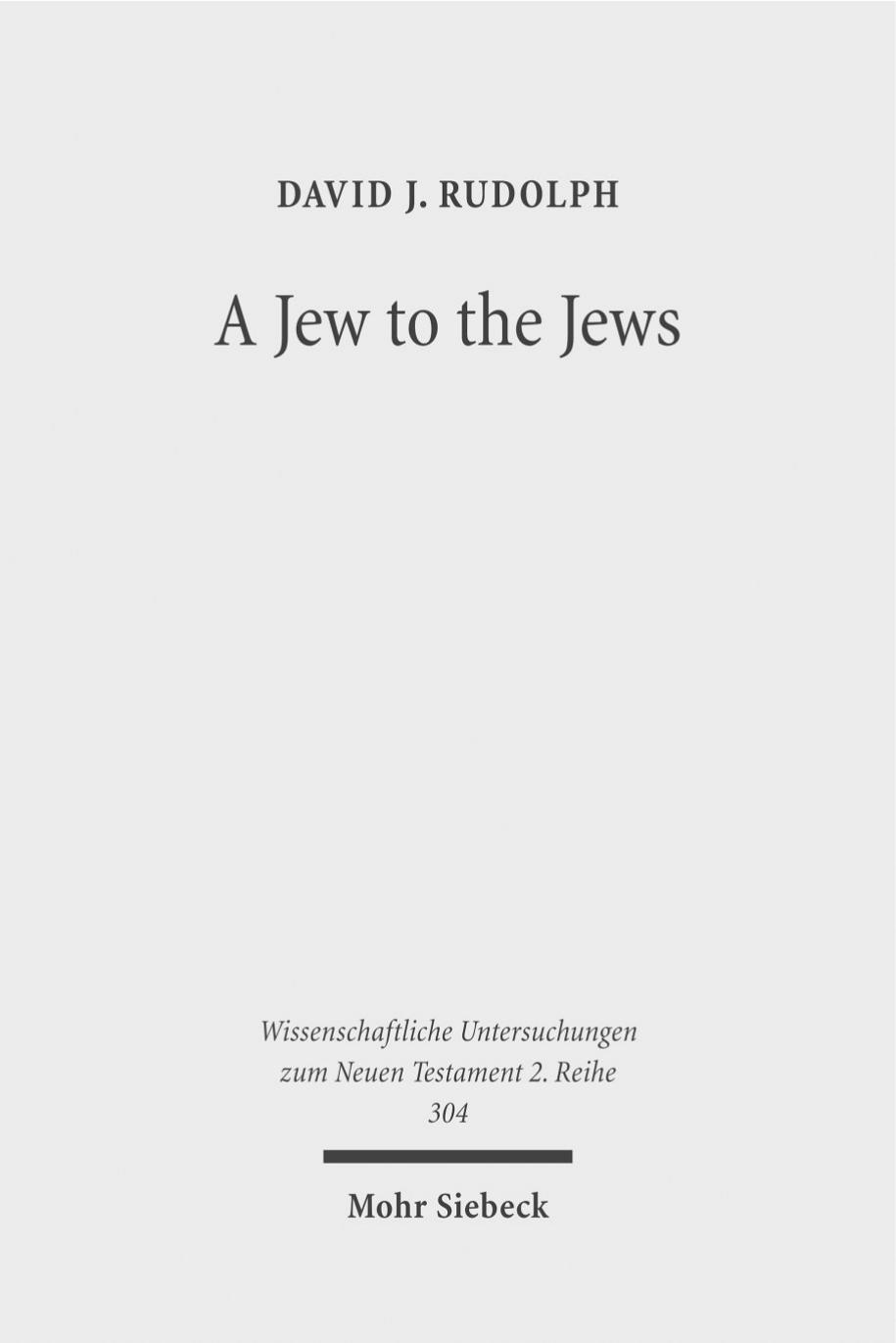 A Jew to the Jews by Rudolph