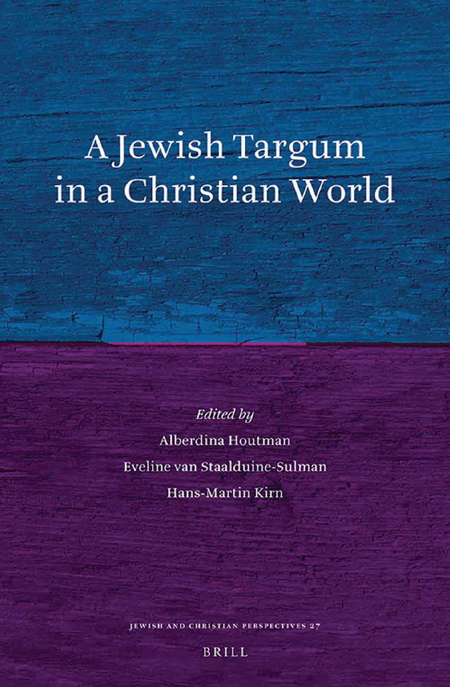 A Jewish Targum in a Christian World by unknow