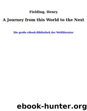 A Journey from this World to the Next by Fielding Henry