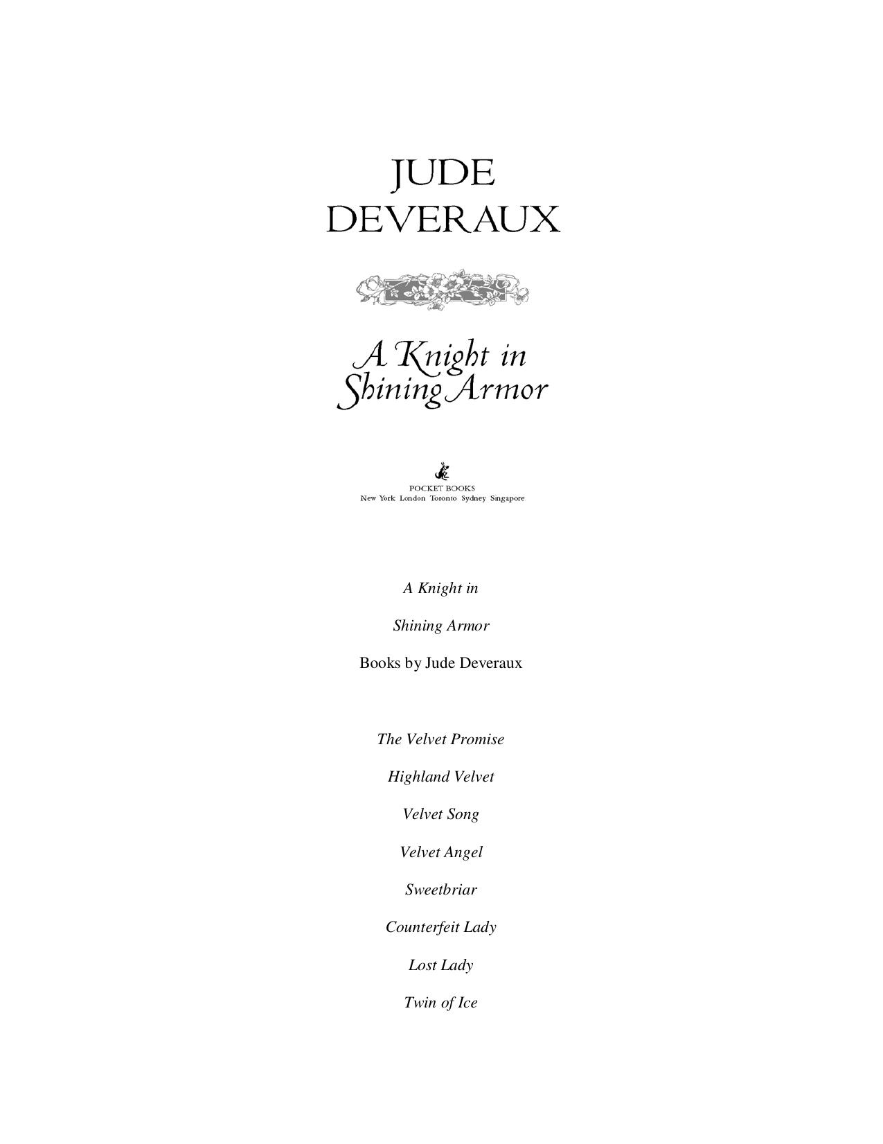 A Knight in Shining Armor by Jude Deveraux