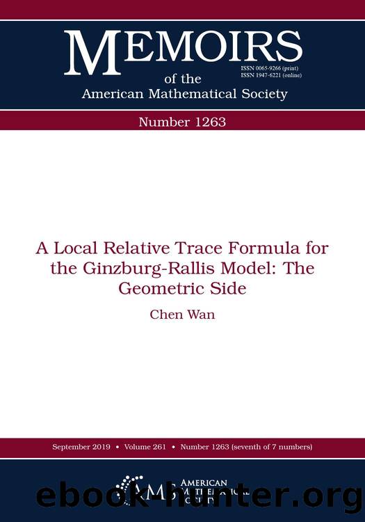 A Local Relative Trace Formula for the Ginzburg-Rallis Model: the Geometric Side by Chen Wan