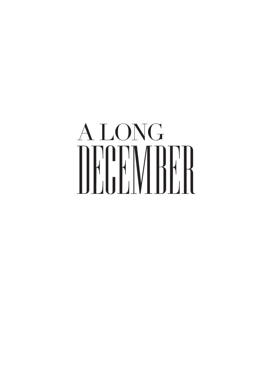 A Long December by Richard Chizmar