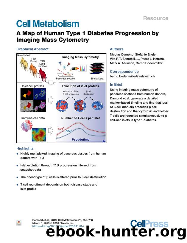 A Map of Human Type 1 Diabetes Progression by Imaging Mass Cytometry by unknow