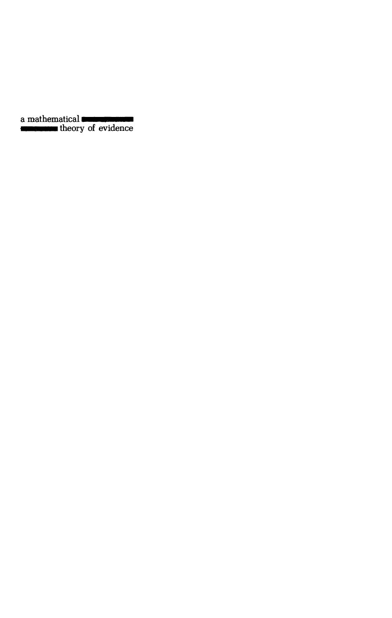 A Mathematical Theory of Evidence by Glenn Shafer