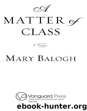 A Matter of Class by Mary Balogh