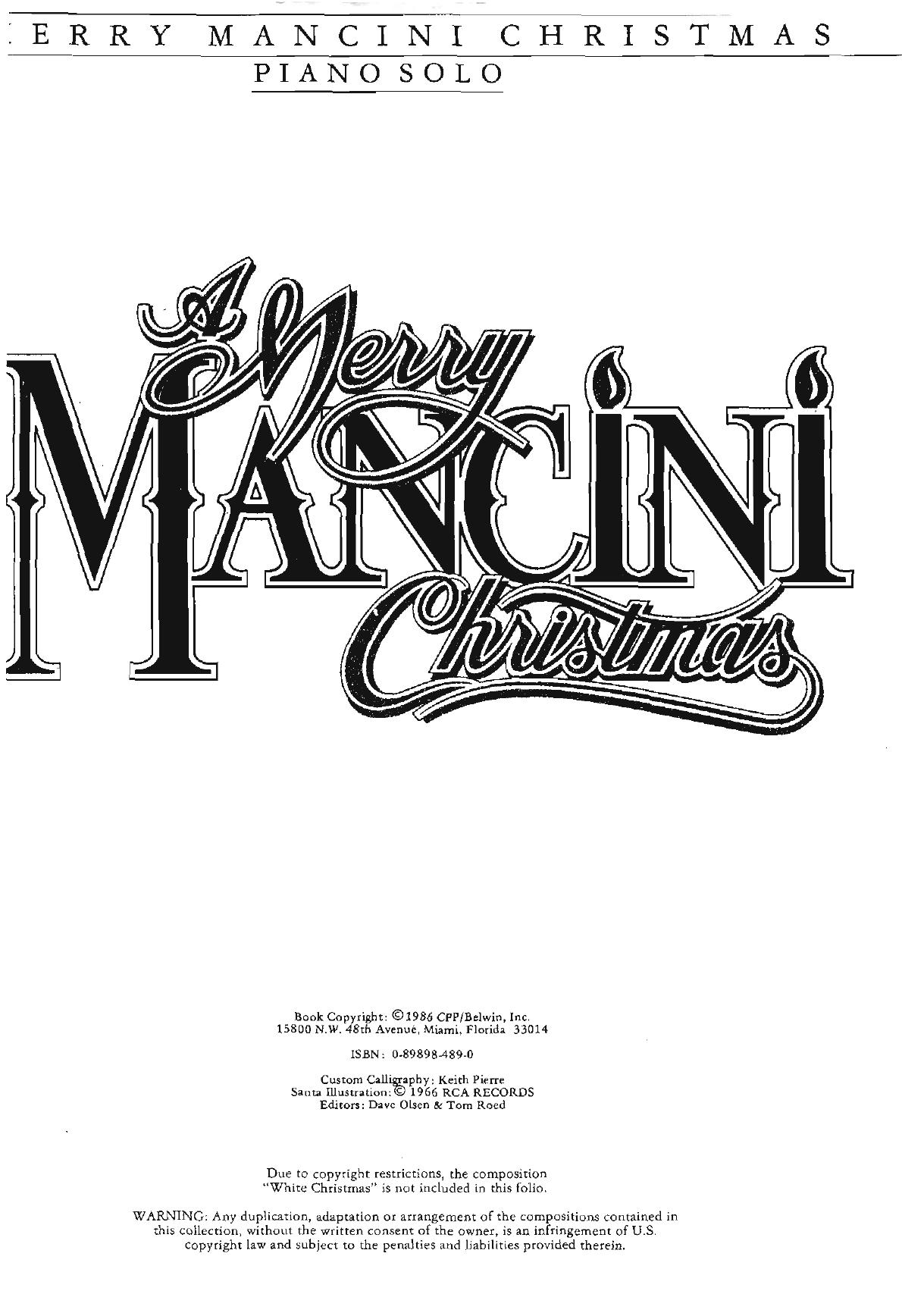 A Merry Mancini Christmas by Mancini H
