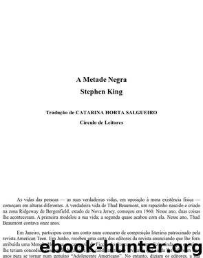 A Metade Negra by Stephen King