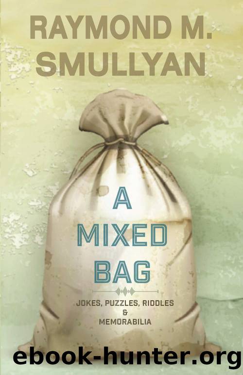 A Mixed Bag - Jokes, Riddles, Puzzles and Memorabilia by Raymond Smullyan