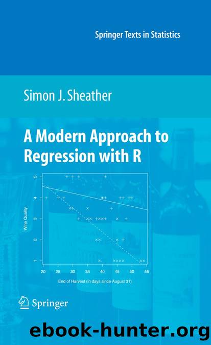 A Modern Approach to Regression with R (Springer Texts in Statistics) by Simon Sheather