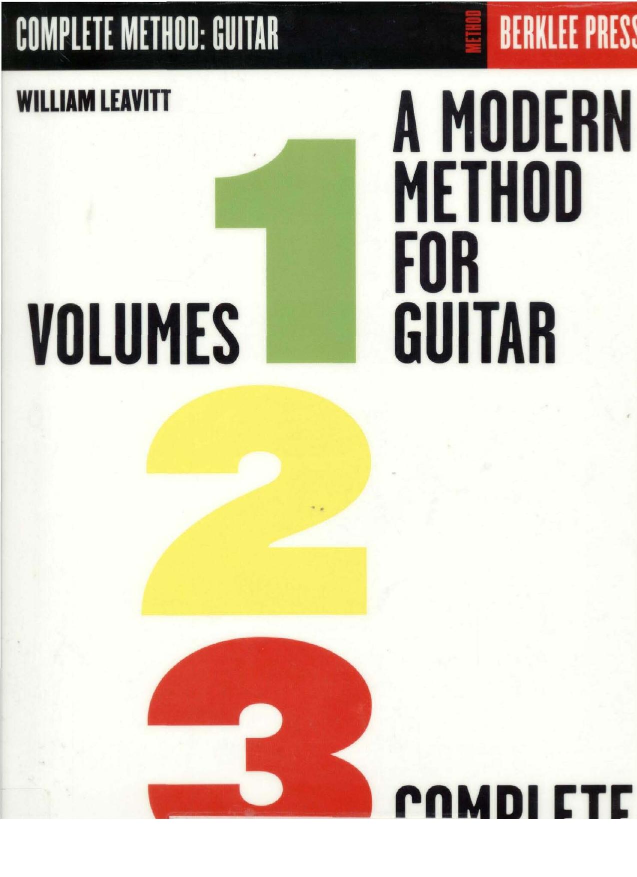 A Modern Method For Guitar by Leavitt W