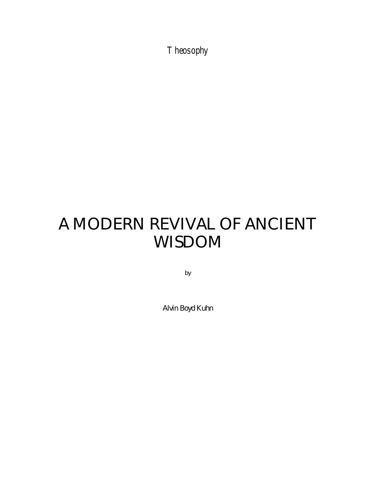 A Modern Revival of Ancient Wisdom.PDF by michael