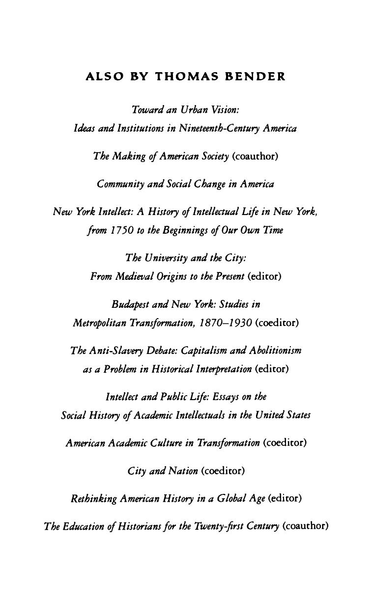 A Nation Among Nations: America's Place in World History by Thomas Bender