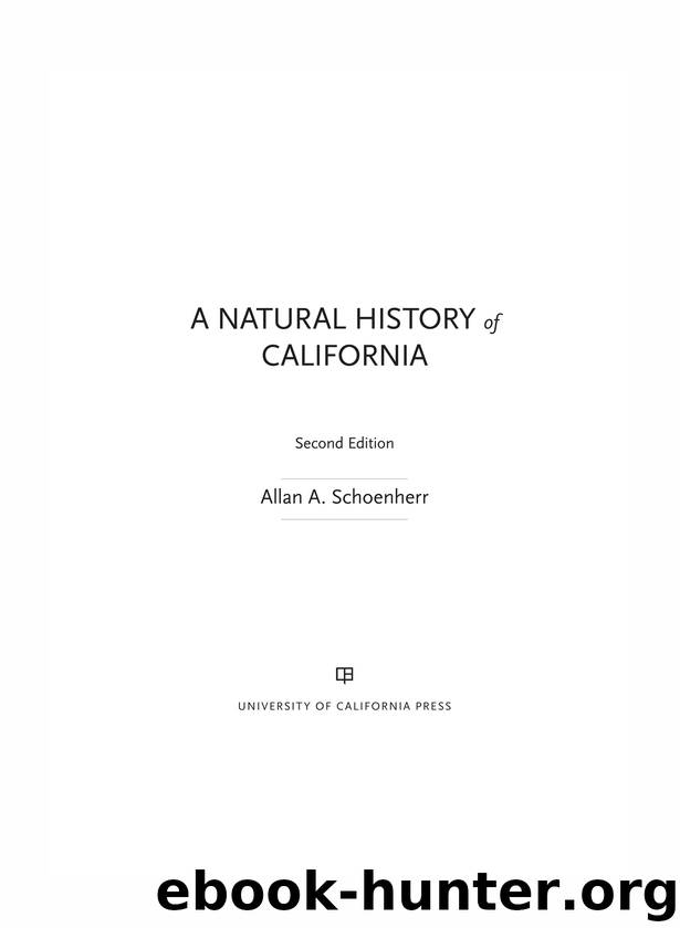 A Natural History of California by Allan A. Schoenherr