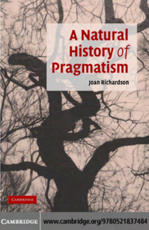 A Natural History of Pragmatism: The Fact of Feeling from Jonathan Edwards to Gertrude Stein by Joan Richardson