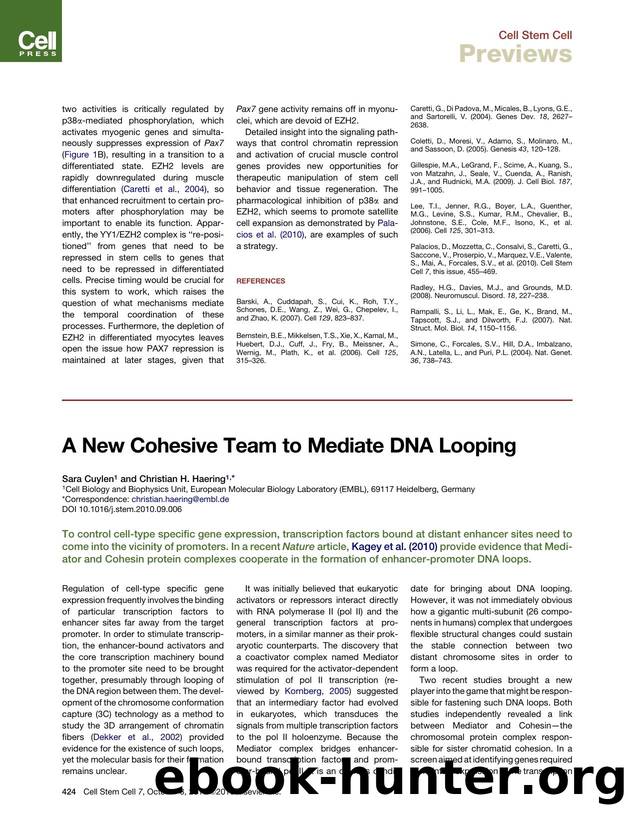 A New Cohesive Team to Mediate DNA Looping by Sara Cuylen & Christian H. Haering