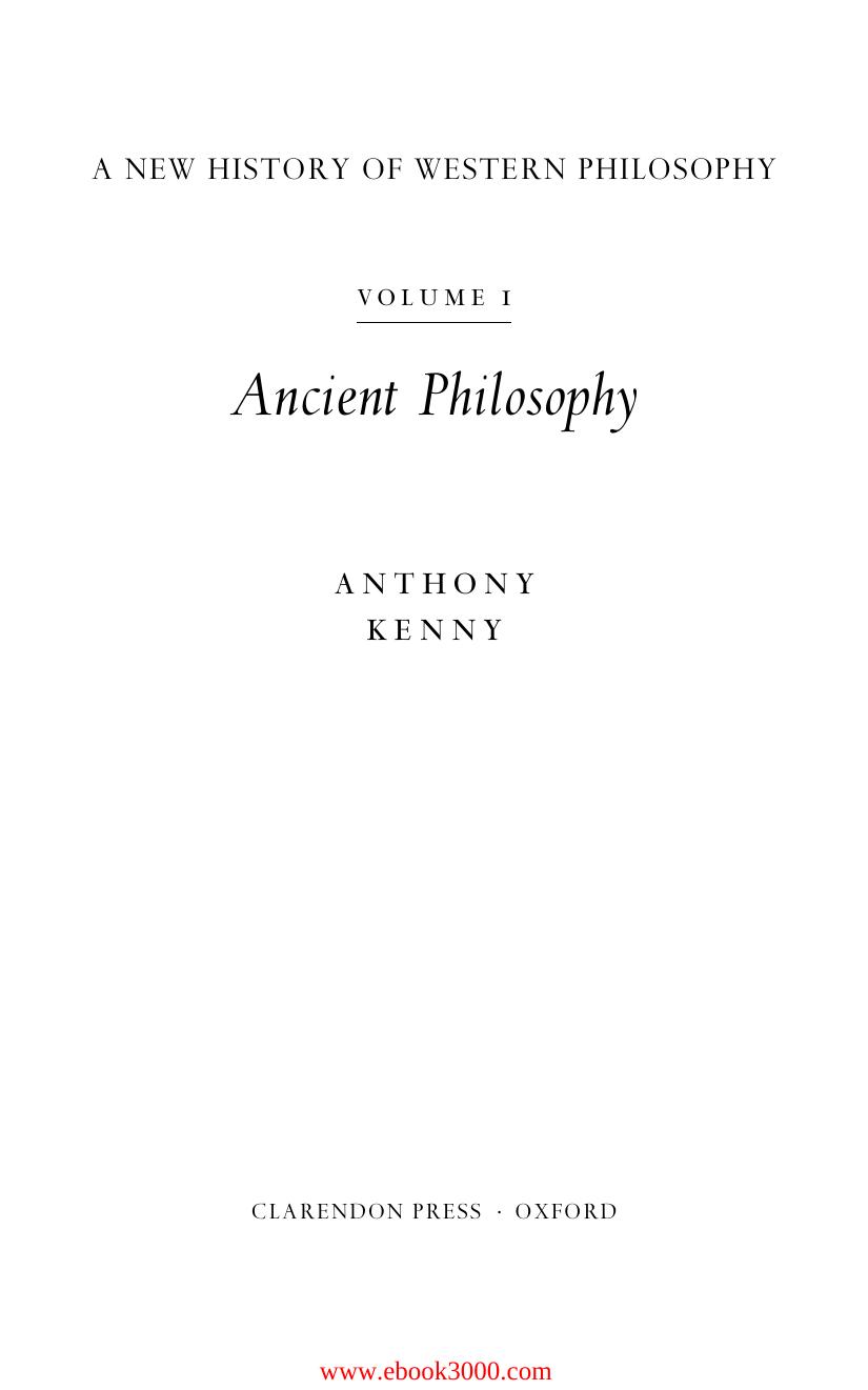 A New History of Western Philosophy by Unknow