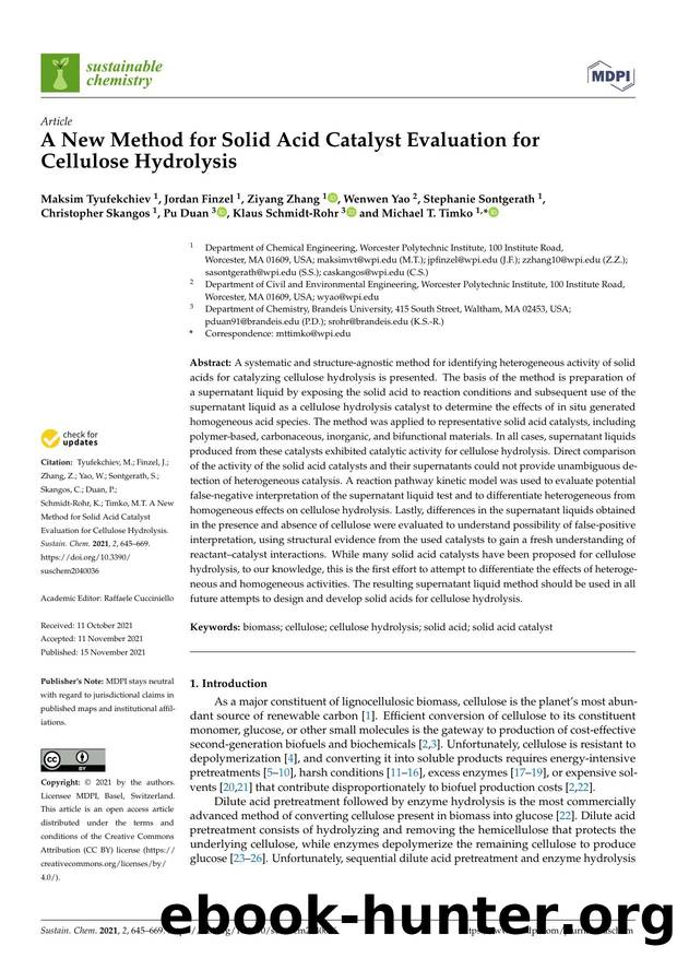 A New Method for Solid Acid Catalyst Evaluation for Cellulose Hydrolysis by unknow