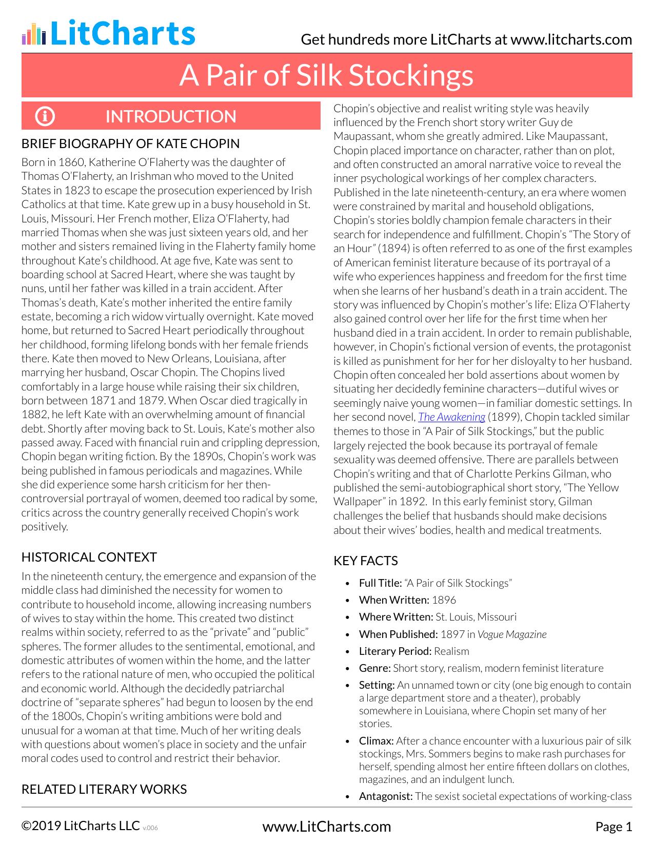 A Pair of Silk Stockings by Unknown