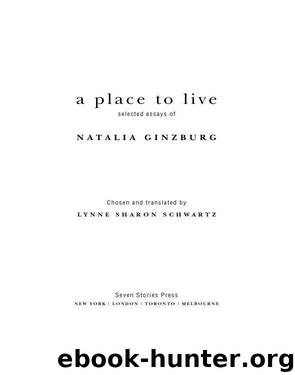 A Place to Live by Natalia Ginzburg