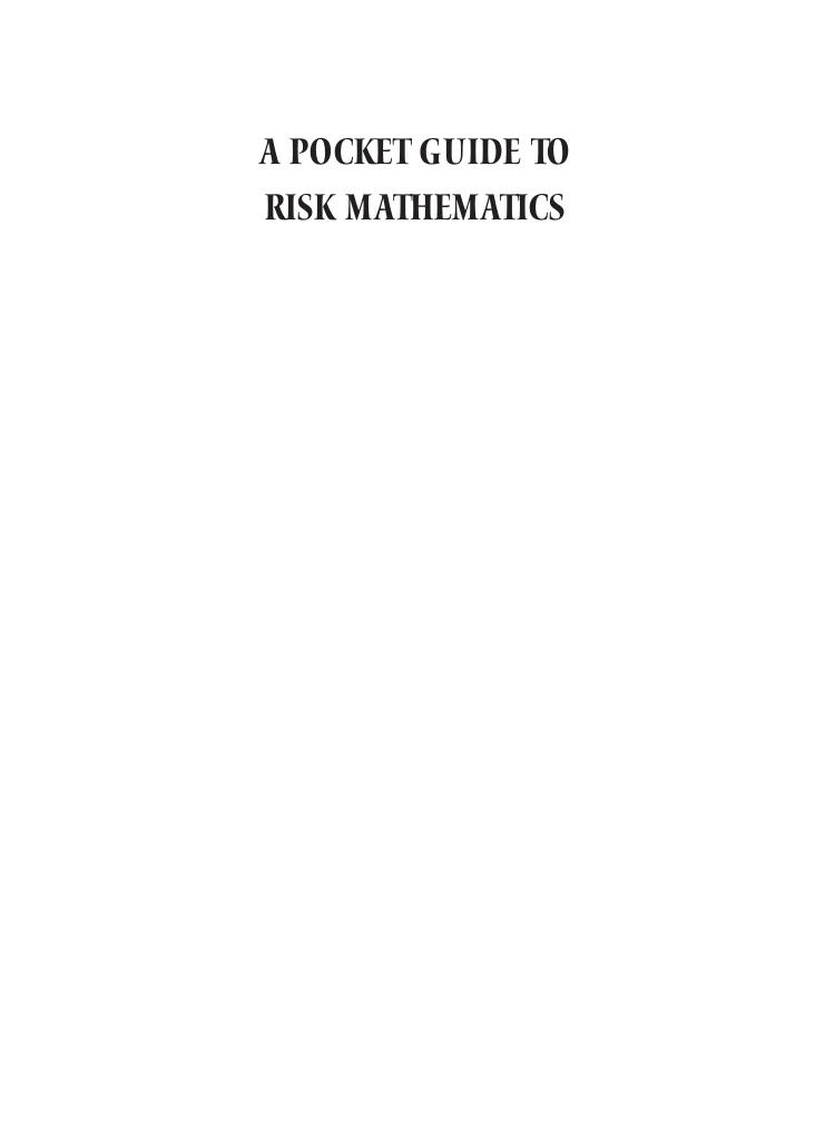 A Pocket Guide to Risk Mathematics: Key Concepts Every Auditor Should Know by Unknow