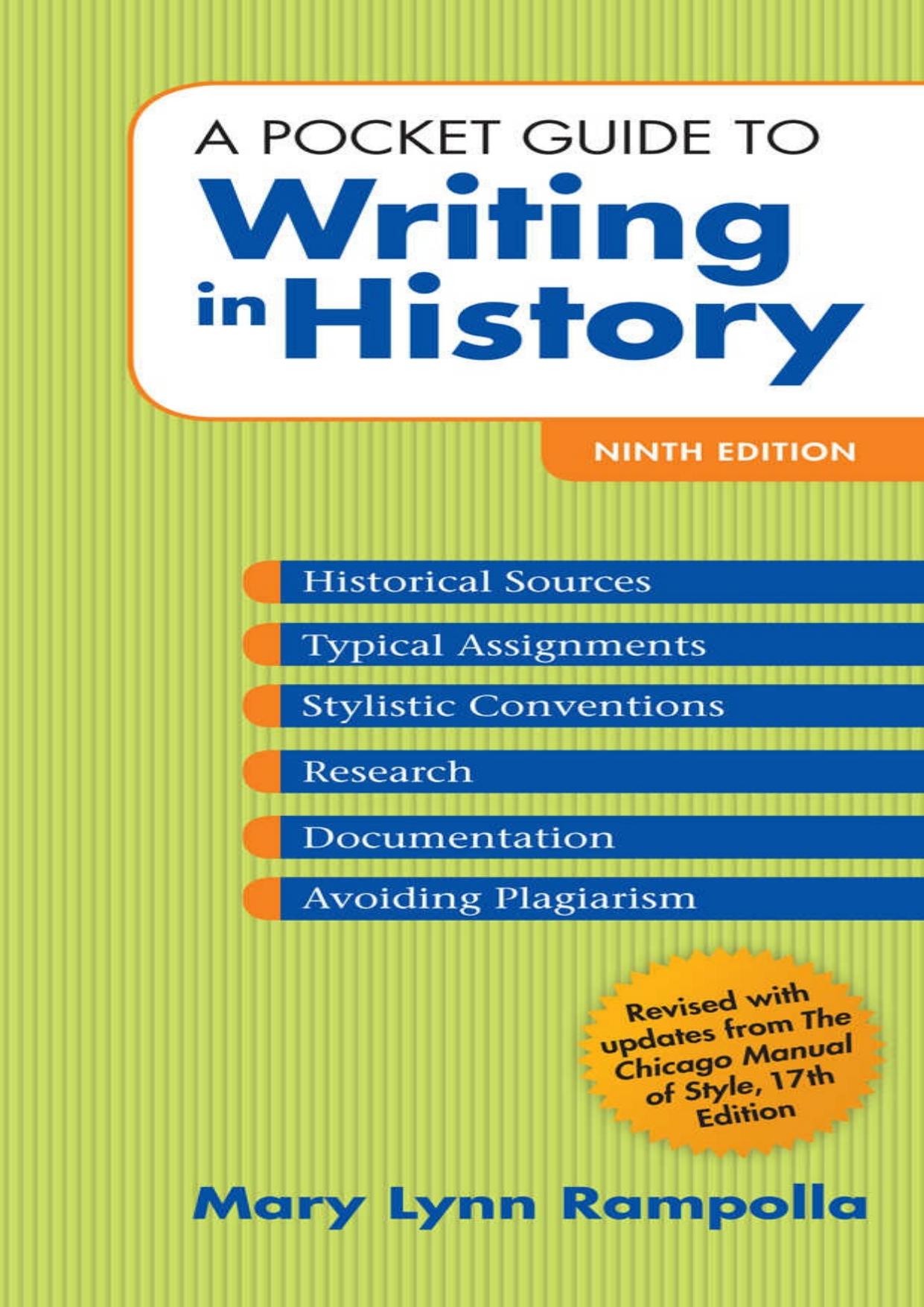 A Pocket Guide to Writing in History by Mary Lynn Rampolla