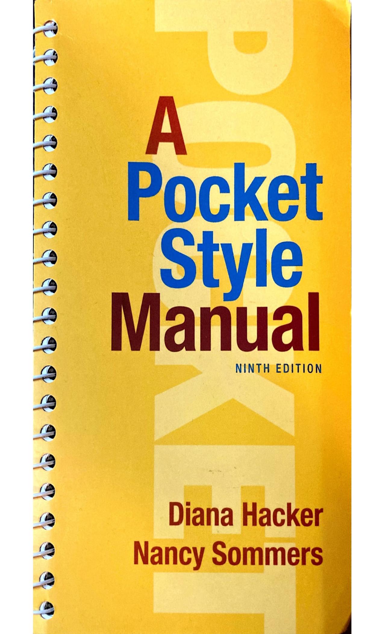 A Pocket Style Manual 9th Edition by Diana Hacker; Nancy Sommers
