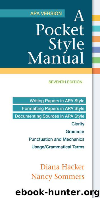 A Pocket Style Manual, APA Version by Diana Hacker & Nancy Sommers