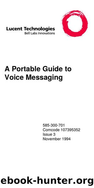 A Portable Guide to Voice Messaging by EZ Manuals