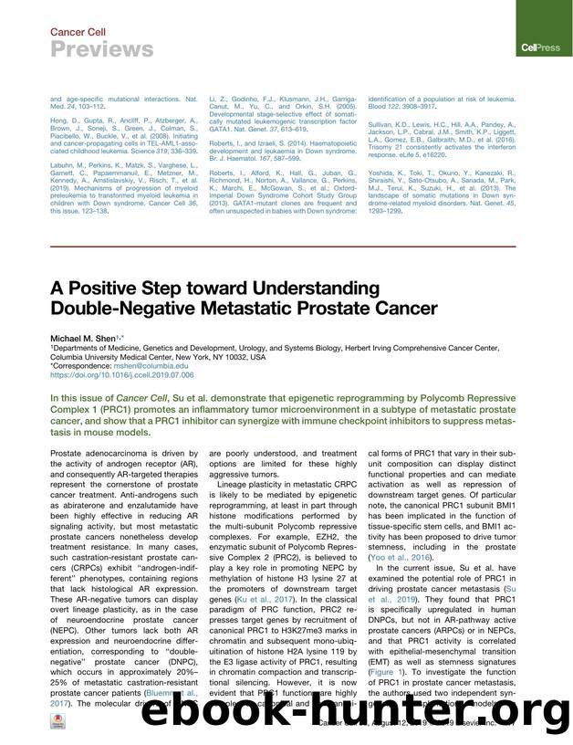 A Positive Step toward Understanding Double-Negative Metastatic Prostate Cancer by Michael M. Shen